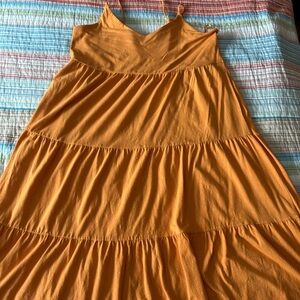 Old Navy Vibrant Orange Maxi Dress w/ pockets